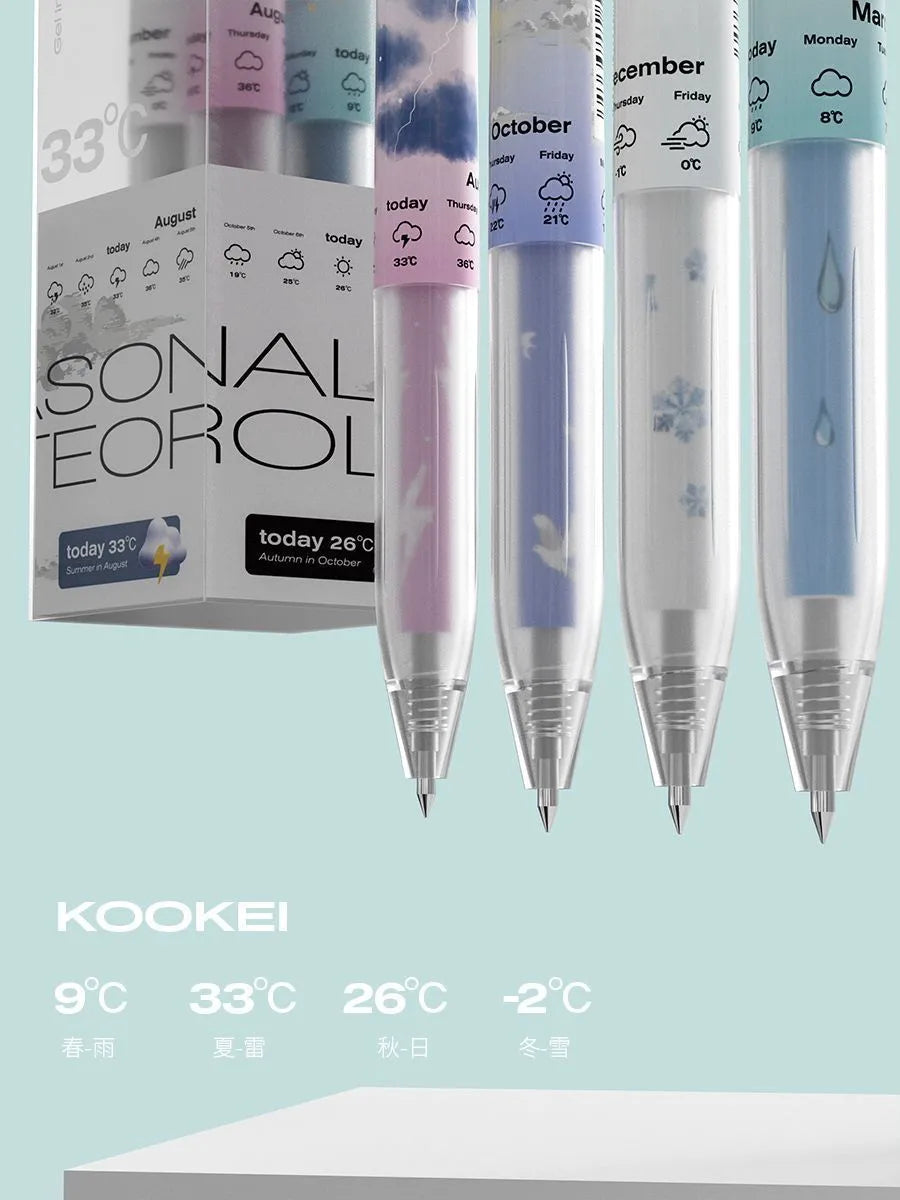 KOOKEI Seasonal Meteorology Gel Pens