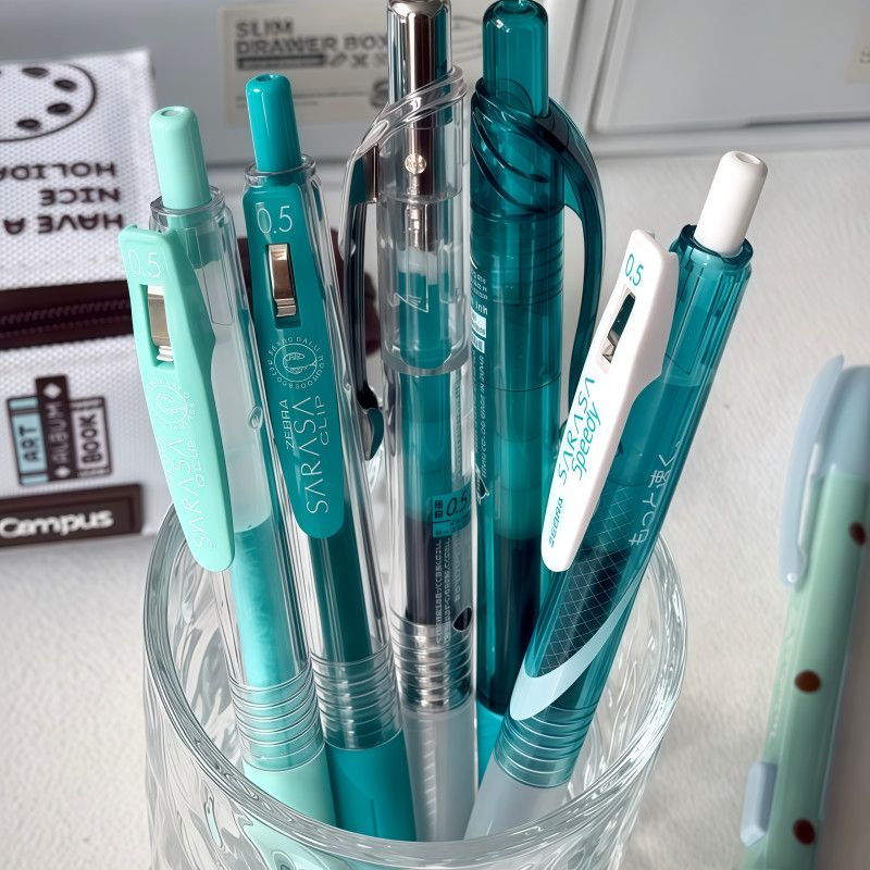 ZEBRA JJ15 Blue-Green Gel Pens 5-Pack