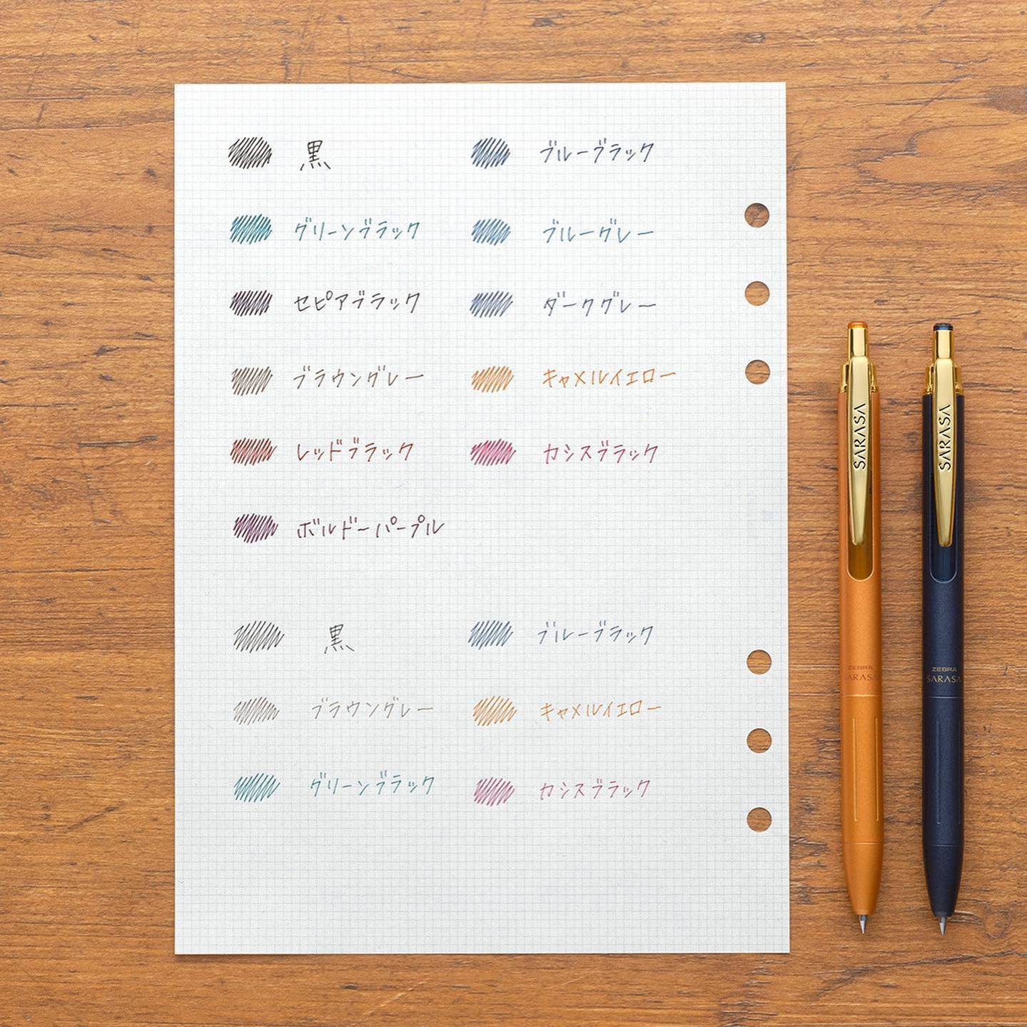 Zebra JJ57 Sarasa Grand Retro Metal Gel Pen | 0.5mm / 0.3mm
