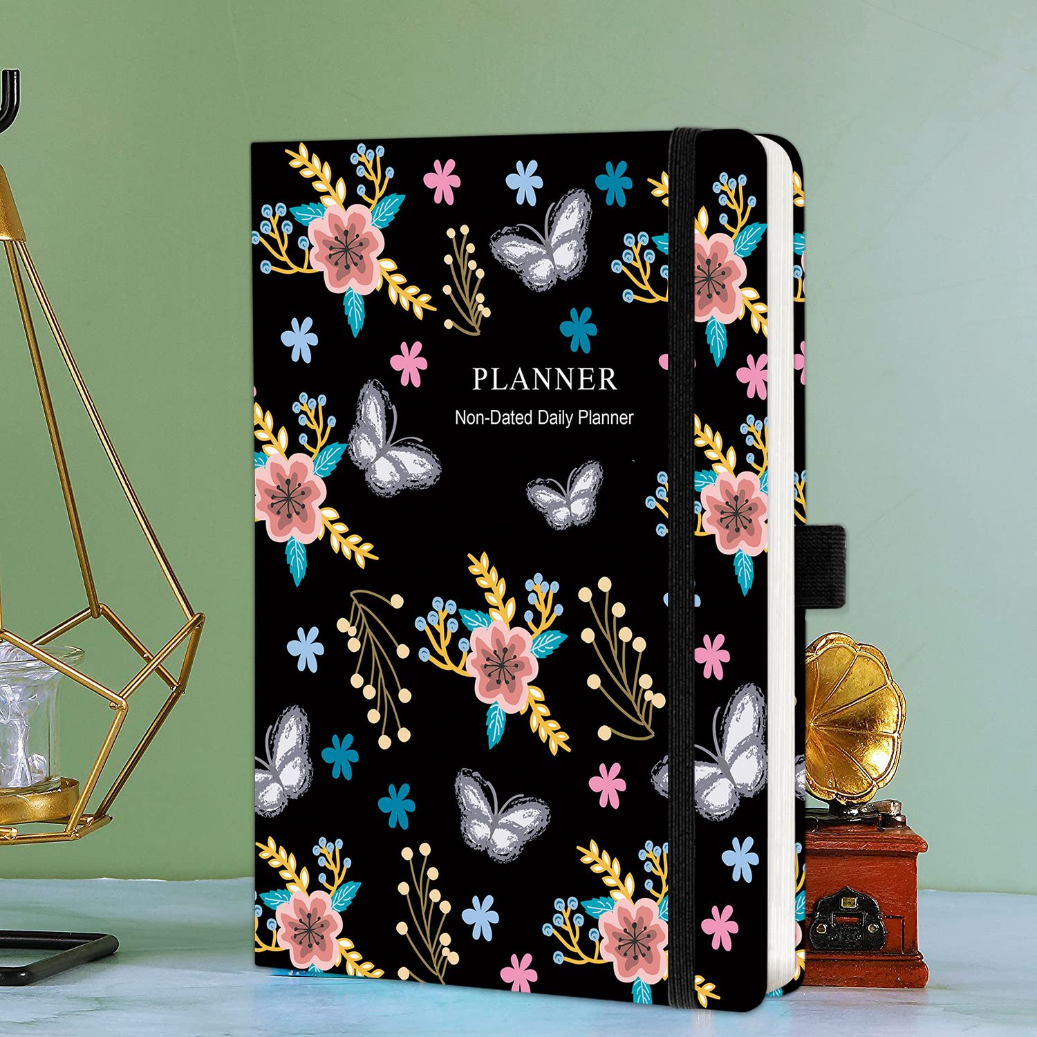 Retro Hardcover Undated Daily Planner