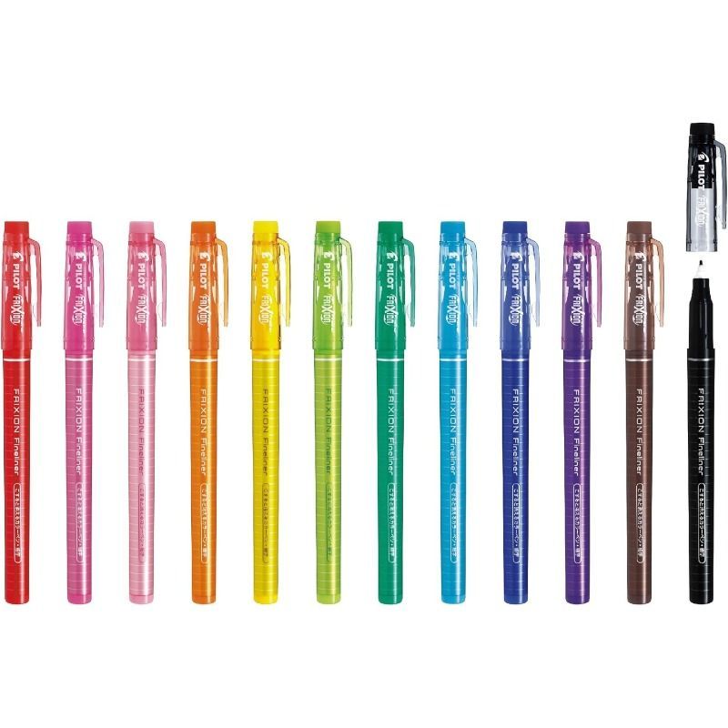PILOT FRIXION 0.45mm Fine Erasable Gel Ink Pens 12 Colors