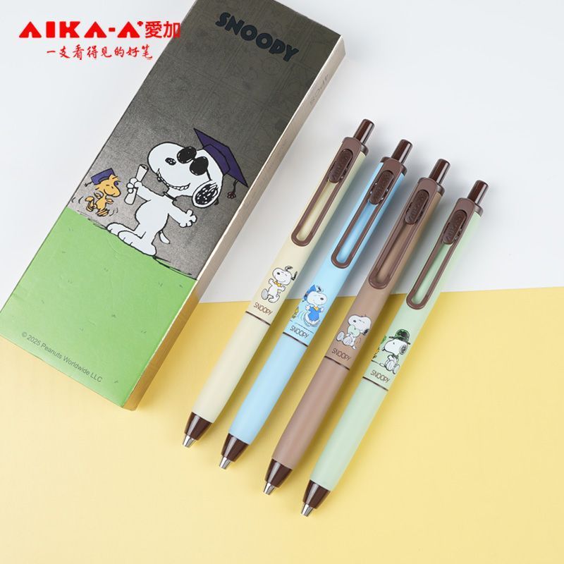 AIKA Snoopy Cute Limited 0.5mm Gel Ink Pens