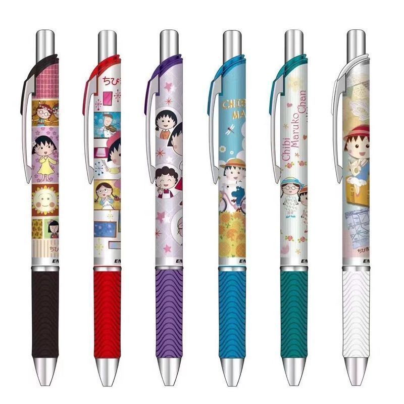 Pentel EnerGel Chibi Maruko Chan Limited Edition Gel Pen Set | 6-Pack