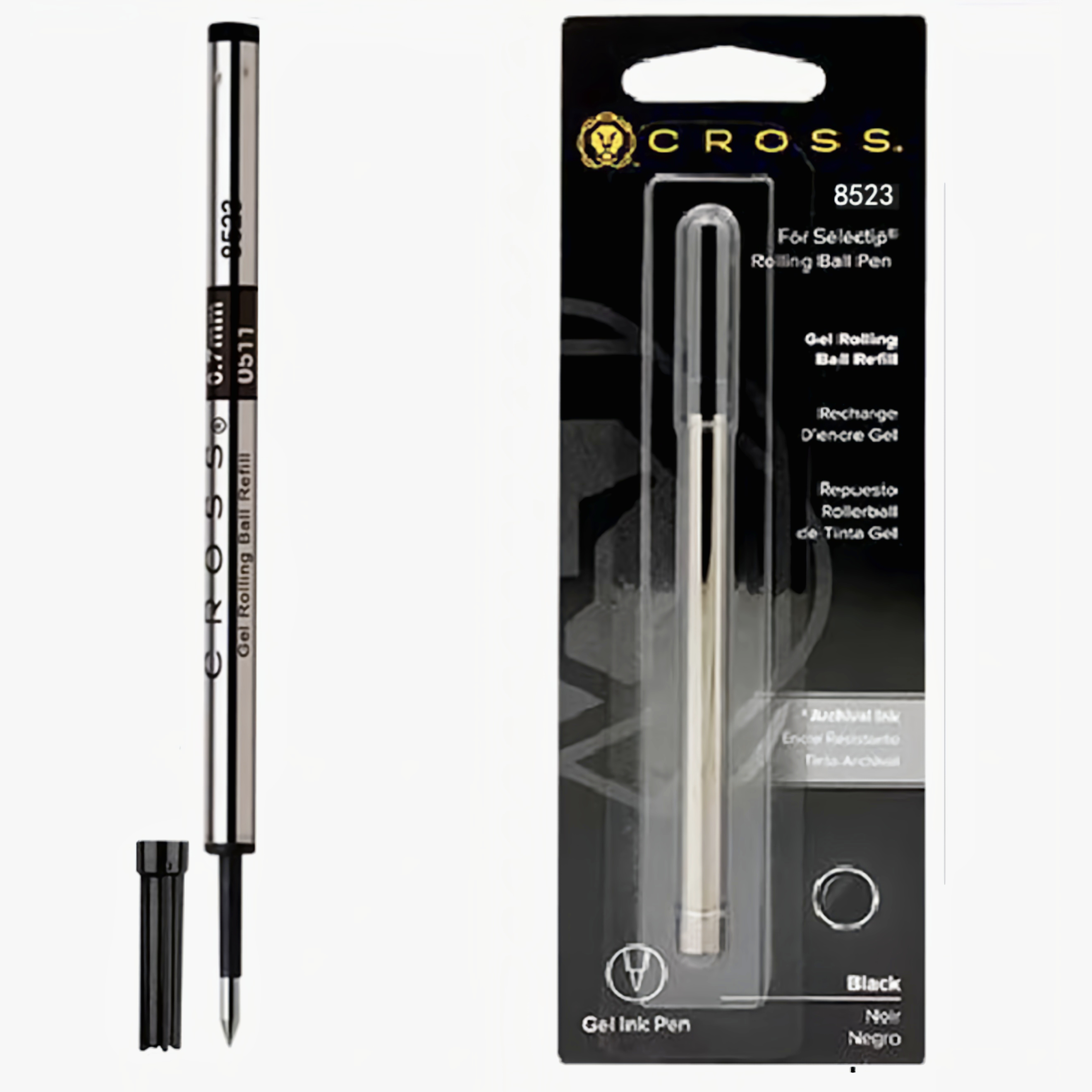 CROSS Selectip Gel Rolling Ball Pen Refills Black & Blue
