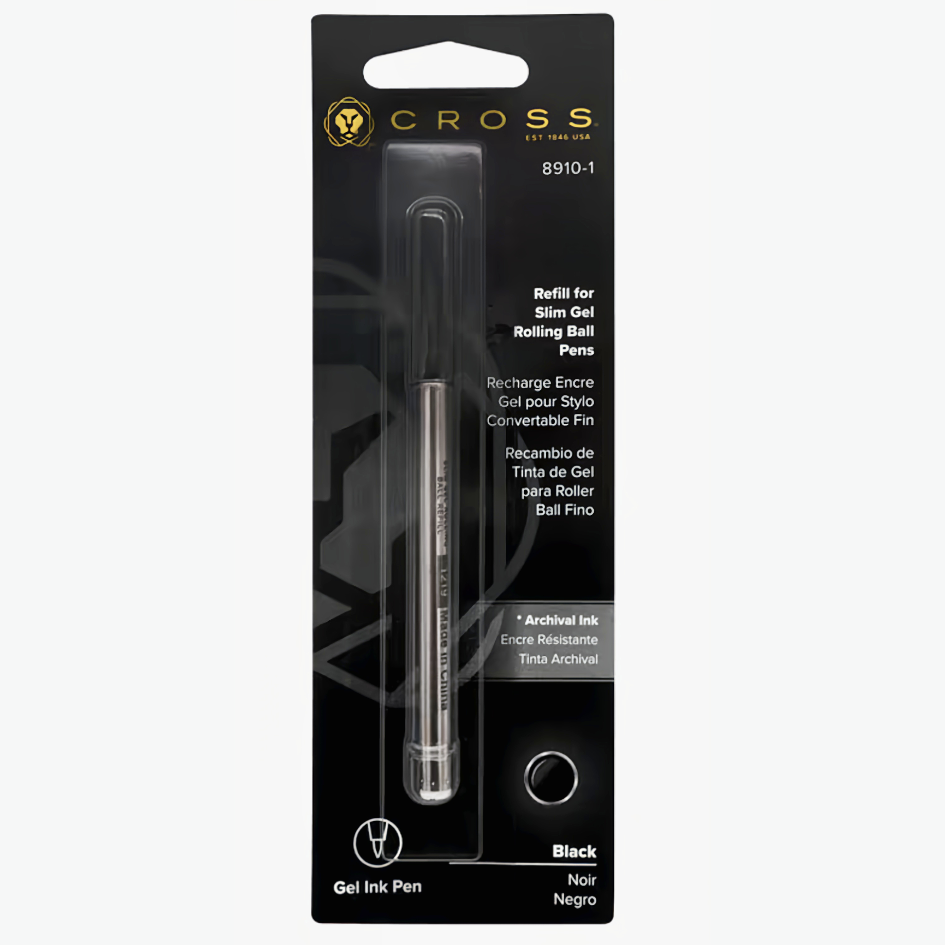 CROSS Selectip Gel Rolling Ball Pen Refills Black & Blue
