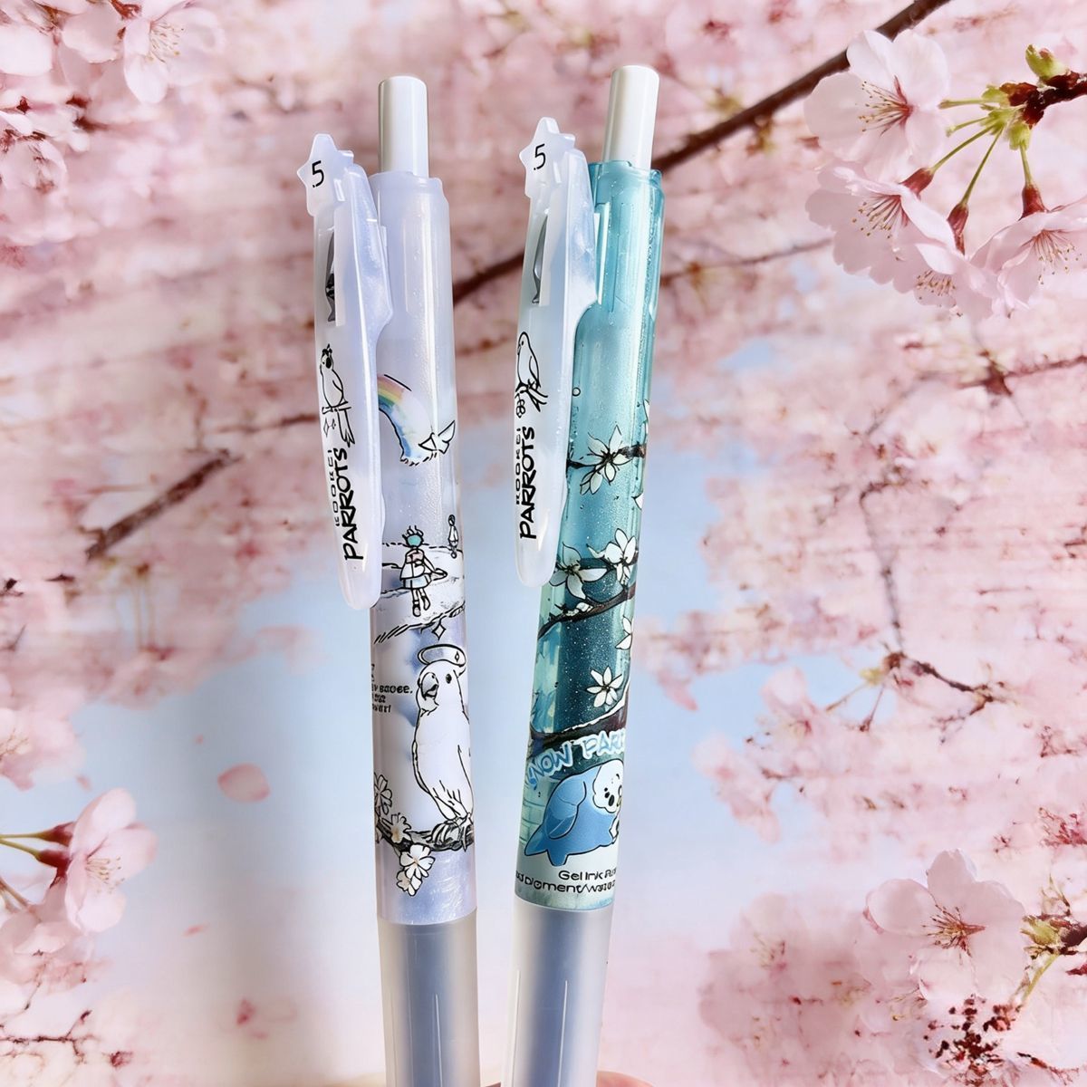 KOOKEI Sakura Rainbow Parrot 0.5mm Gel Pens Limited Edition