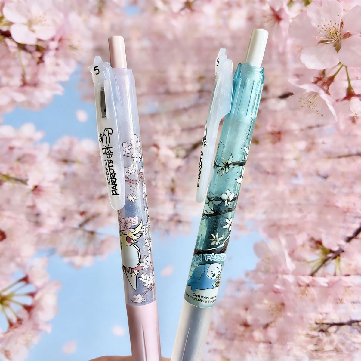 KOOKEI Sakura Rainbow Parrot 0.5mm Gel Pens Limited Edition