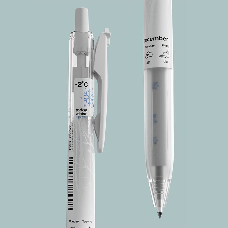 KOOKEI Winter Snow Limited Edition Gel Pen Set | 0.5mm
