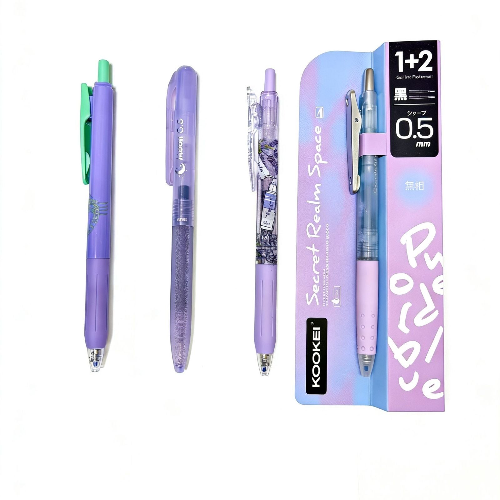 KOOKEI Exclusive Aesthetic Gel Pen Set | 0.5mm High-Capacity