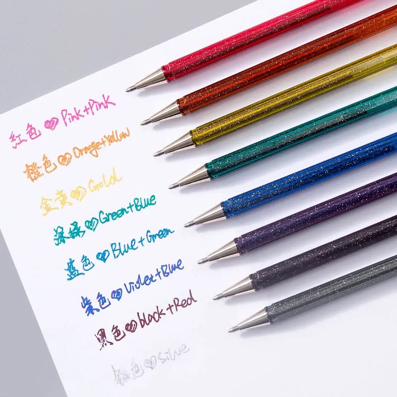 Pentel Dual Metallic Glitter Pens for Journaling & Art