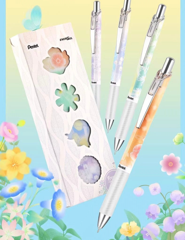 Pentel Floral Limited Edition Gel Ink Pen 0.5mm – Dandelion & Daisy Collection