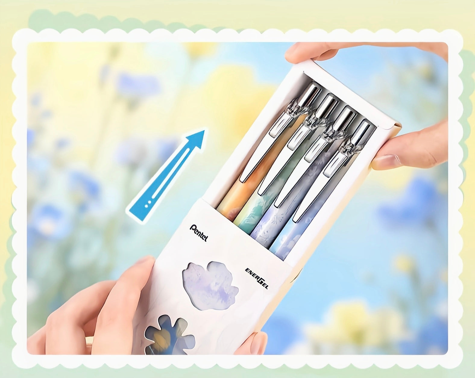 Pentel Floral Limited Edition Gel Ink Pen 0.5mm – Dandelion & Daisy Collection