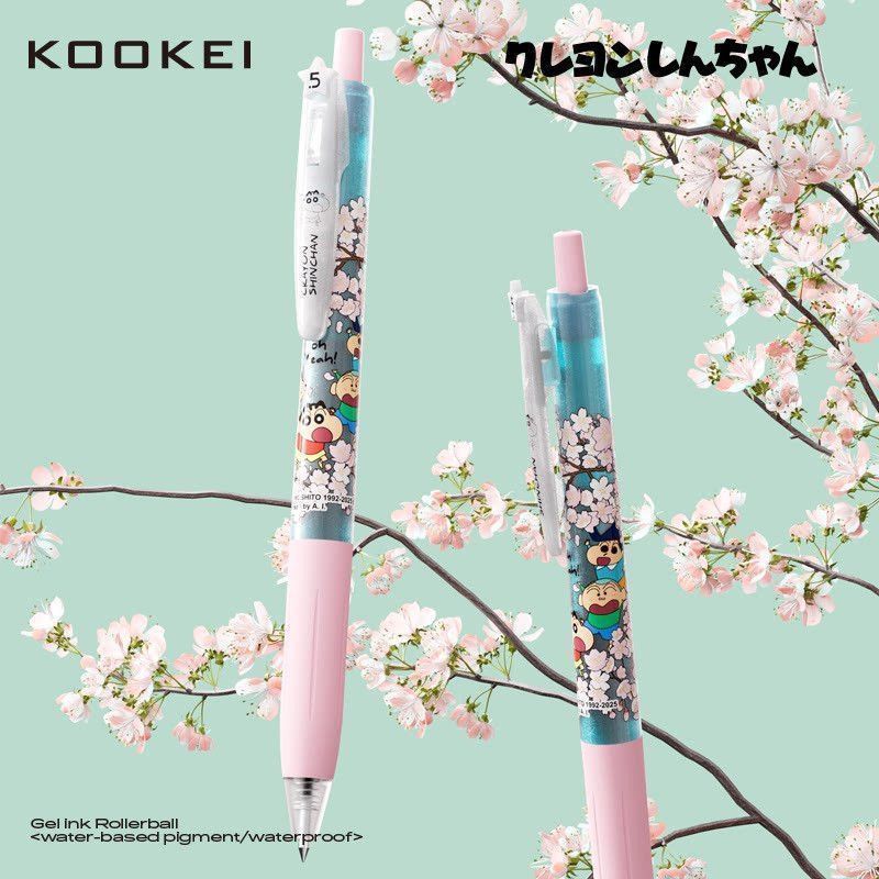 KOOKEI × Crayon Shin-Chan Sakura Party Gel Pen | Pack of 4