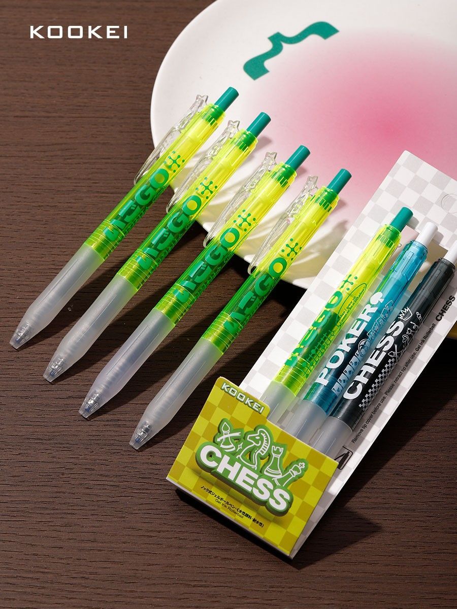 KOOKEI Magic Press Gel Pen | 0.5mm | Pack of 3