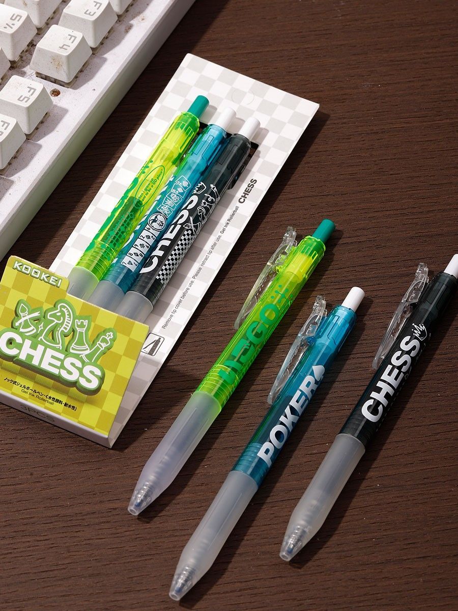 KOOKEI Magic Press Gel Pen | 0.5mm | Pack of 3