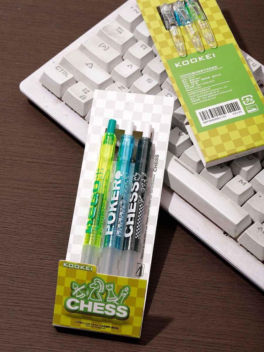 KOOKEI Magic Press Gel Pen | 0.5mm | Pack of 3