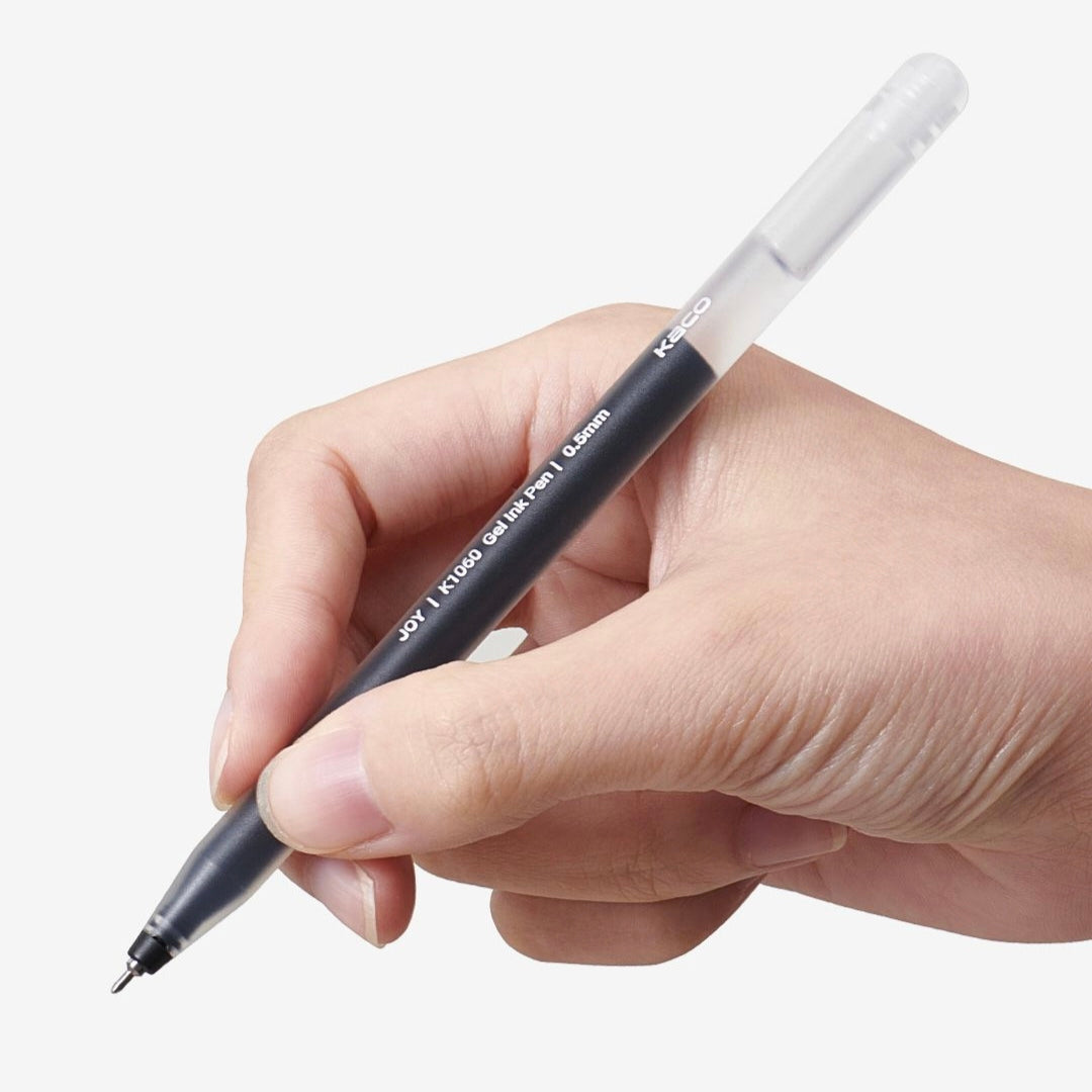 KACO JOY Quick-Dry Gel Pens | Red & Blue | Semi-Needle Tip | Waterproof | 10 Pack