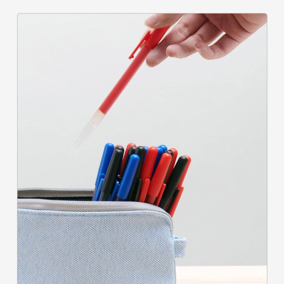 KACO JOY Quick-Dry Gel Pens | Red & Blue | Semi-Needle Tip | Waterproof | 10 Pack