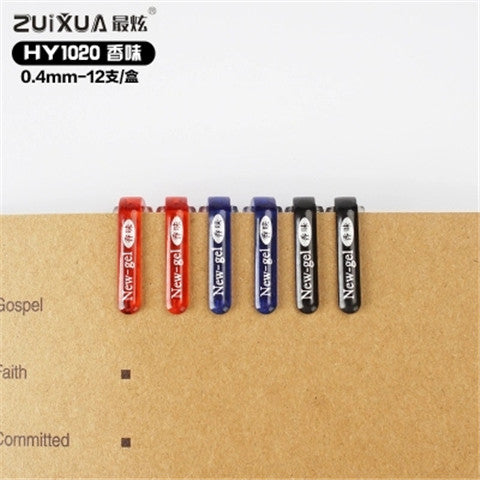 Zuanxin 1020 High-Capacity Gel Pen | 0.4mm | Box of 12