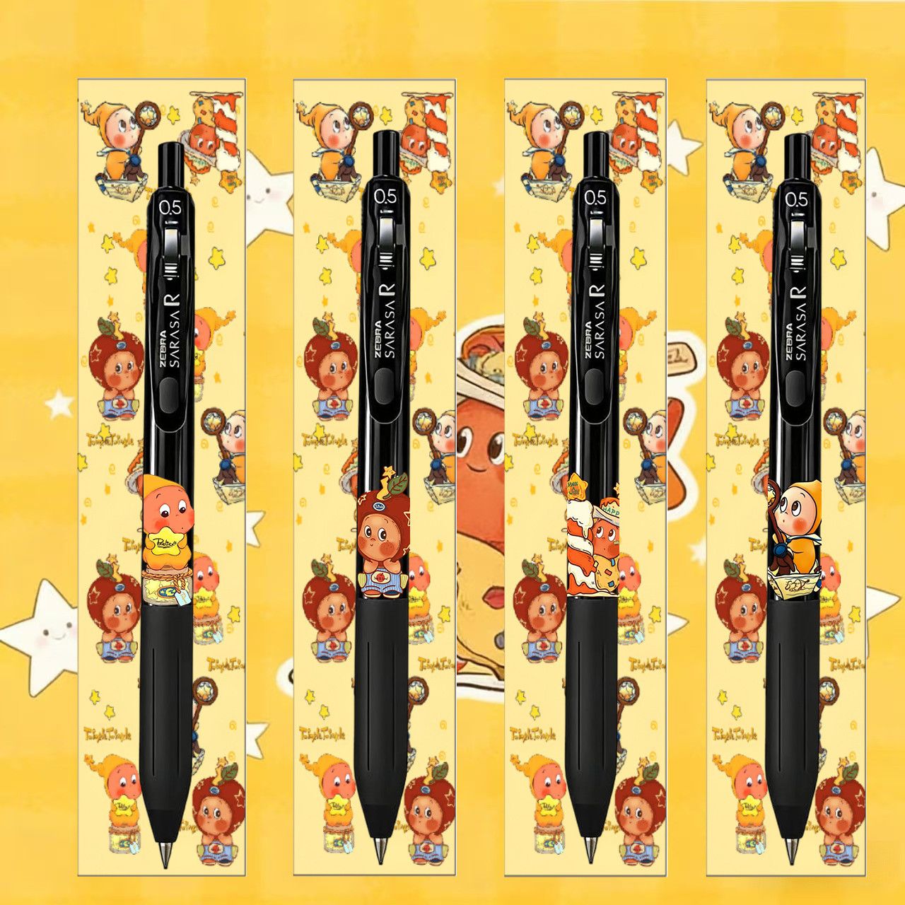 Zebra SARASA R × Tamagotchi Limited Edition Gel Pen | Set of 4