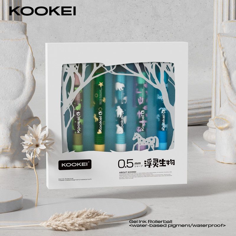 Kookei Floating Spirit Limited Edition Colour-Block Gel Pen Set | 0.5mm Smooth Quick-Dry