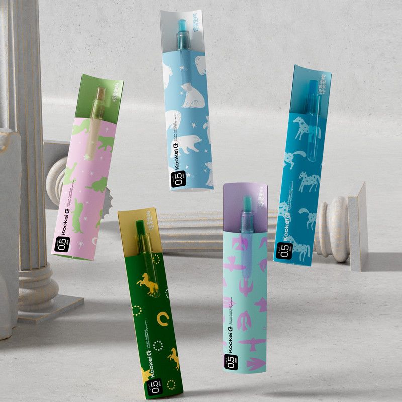 Kookei Floating Spirit Limited Edition Colour-Block Gel Pen Set | 0.5mm Smooth Quick-Dry