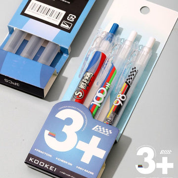 KOOKEI Motorsport 3+ Limited Edition Gel Pen | 3-Pack