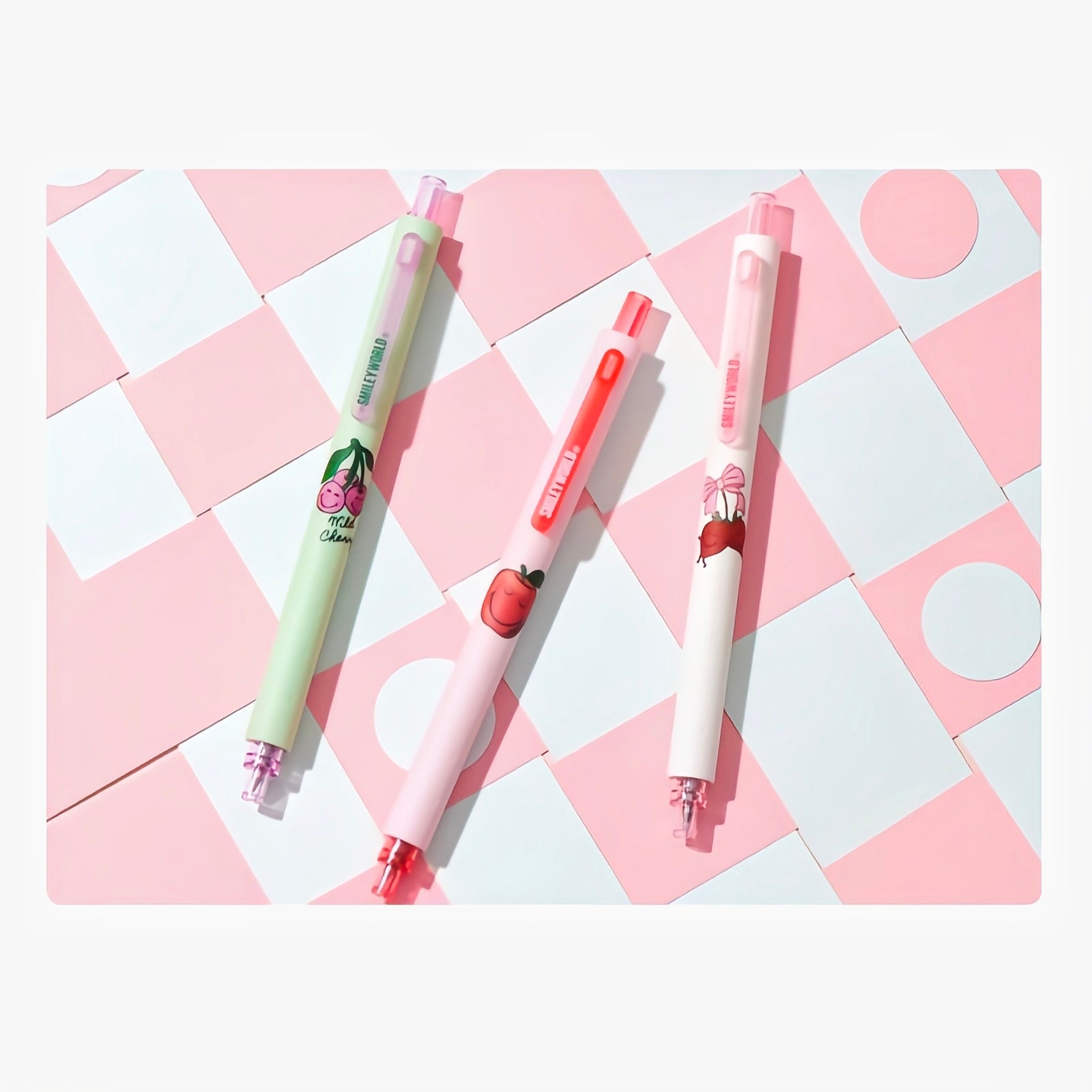 KACO × Smiley World Rocket Fruit Gel Pen | Set of 3