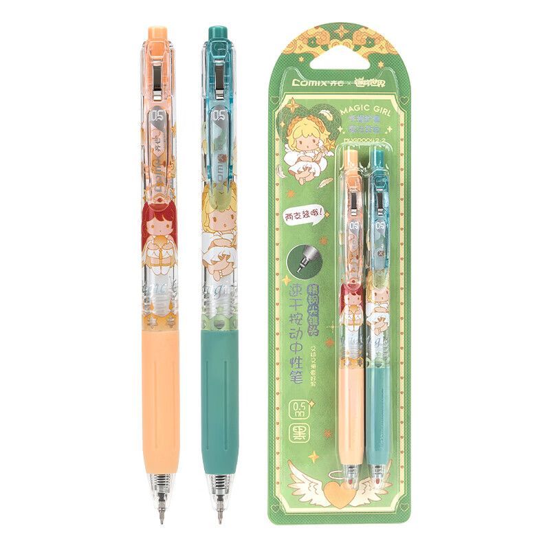 Comix × Magic Girl Gel Pen Set | 0.5mm Anime