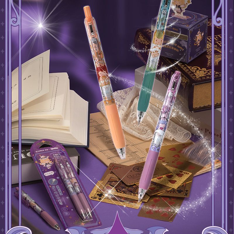 Comix × Magic Girl Gel Pen Set | 0.5mm Anime