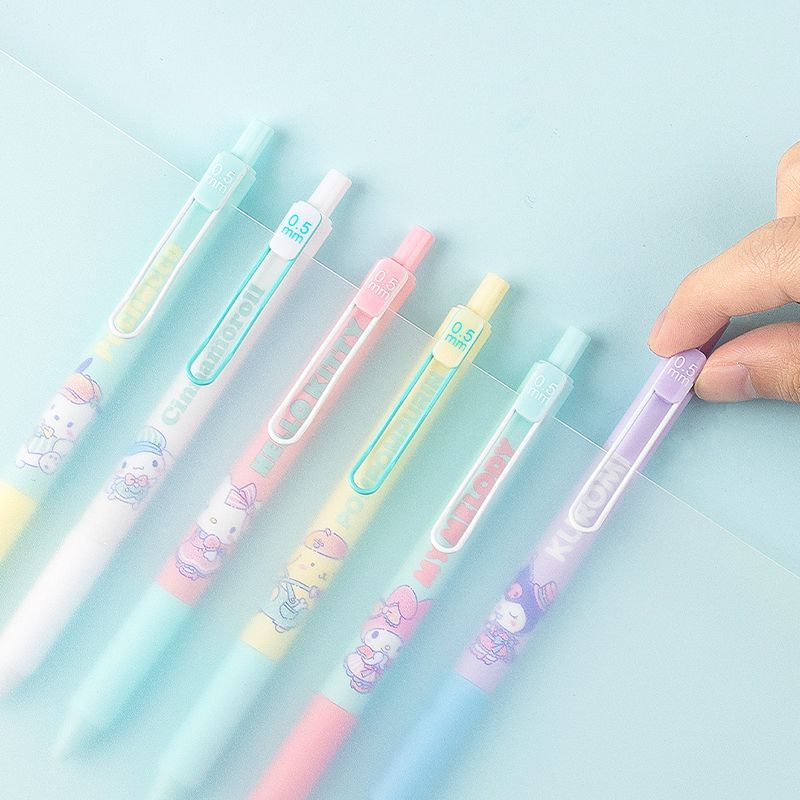 GuangBo × Sanrio Characters Retractable Gel Pen Set | 0.5mm