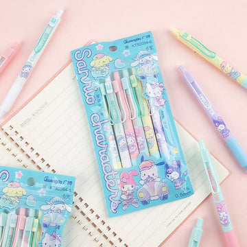 GuangBo × Sanrio Characters Retractable Gel Pen Set | 0.5mm