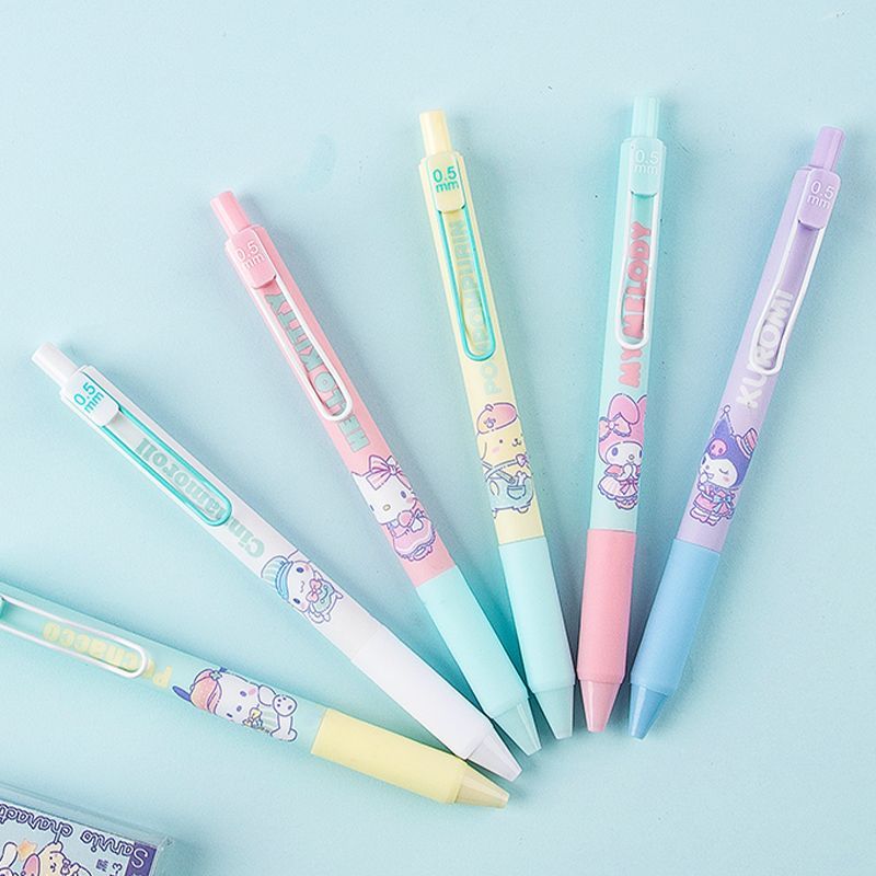 GuangBo × Sanrio Characters Retractable Gel Pen Set | 0.5mm