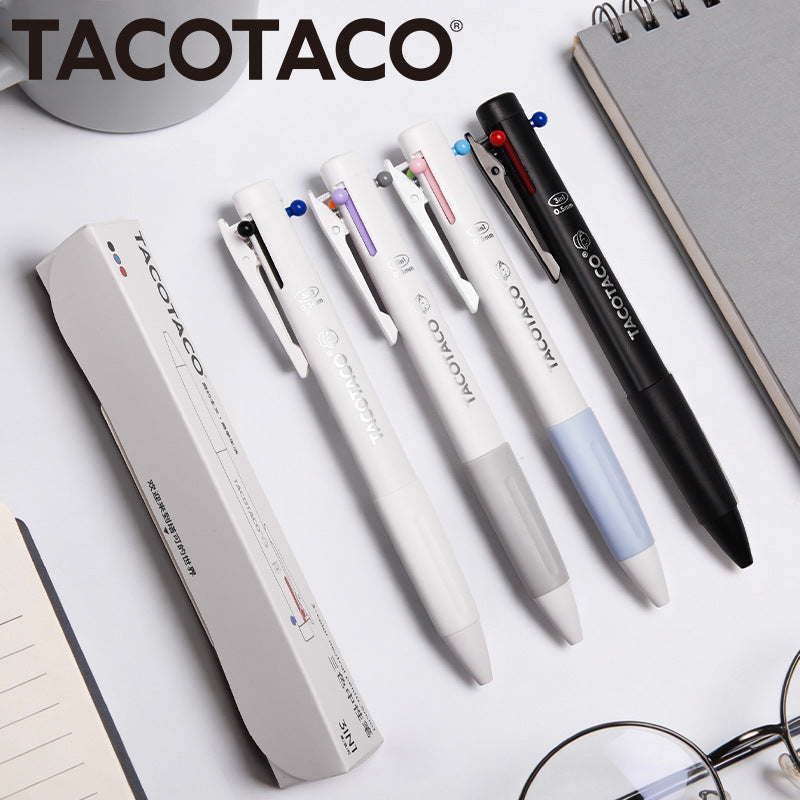 TACOTACO 3-in-1 Multicolour Ballpoint Pen | 0.5mm Gel Ink | Minimalist Multi-Pen