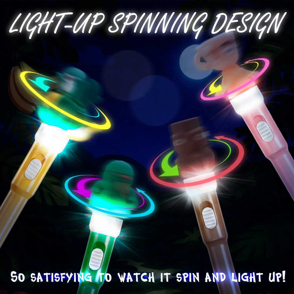 Erasable Gel Pen Set for Kids 4-Pack LED Spinning Tops