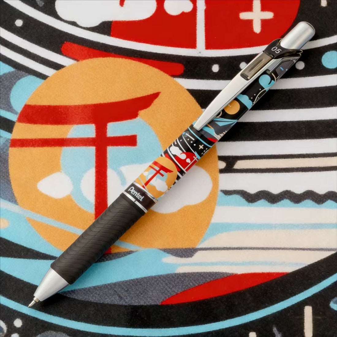 Pentel EnerGel BLN75 Japan Limited Edition Gel Pen – NATURE | 0.5mm Black | Pack of 3