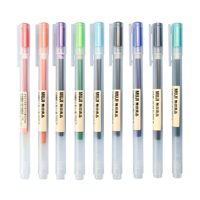 MUJI Gel Ink Ballpoint Pens 10 Colour Set