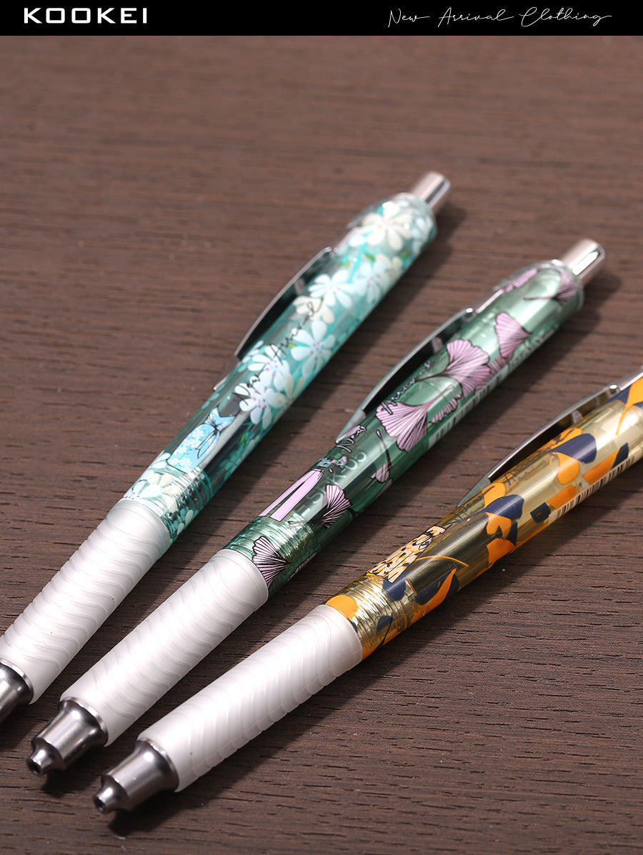 KOOKEI PT-NA3 Floral Mechanical Pencil 0.5mm – 3-Pack