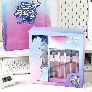 Zebra Sarasa Clip 0.5mm Gel Pen Back-to-School Gift Set | Japanese Stationery Bundle