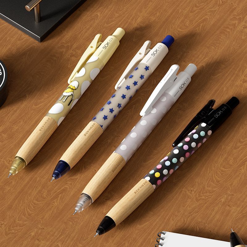 KOOKEI SOK Oak Wood Grip Gel Pen 0.5mm