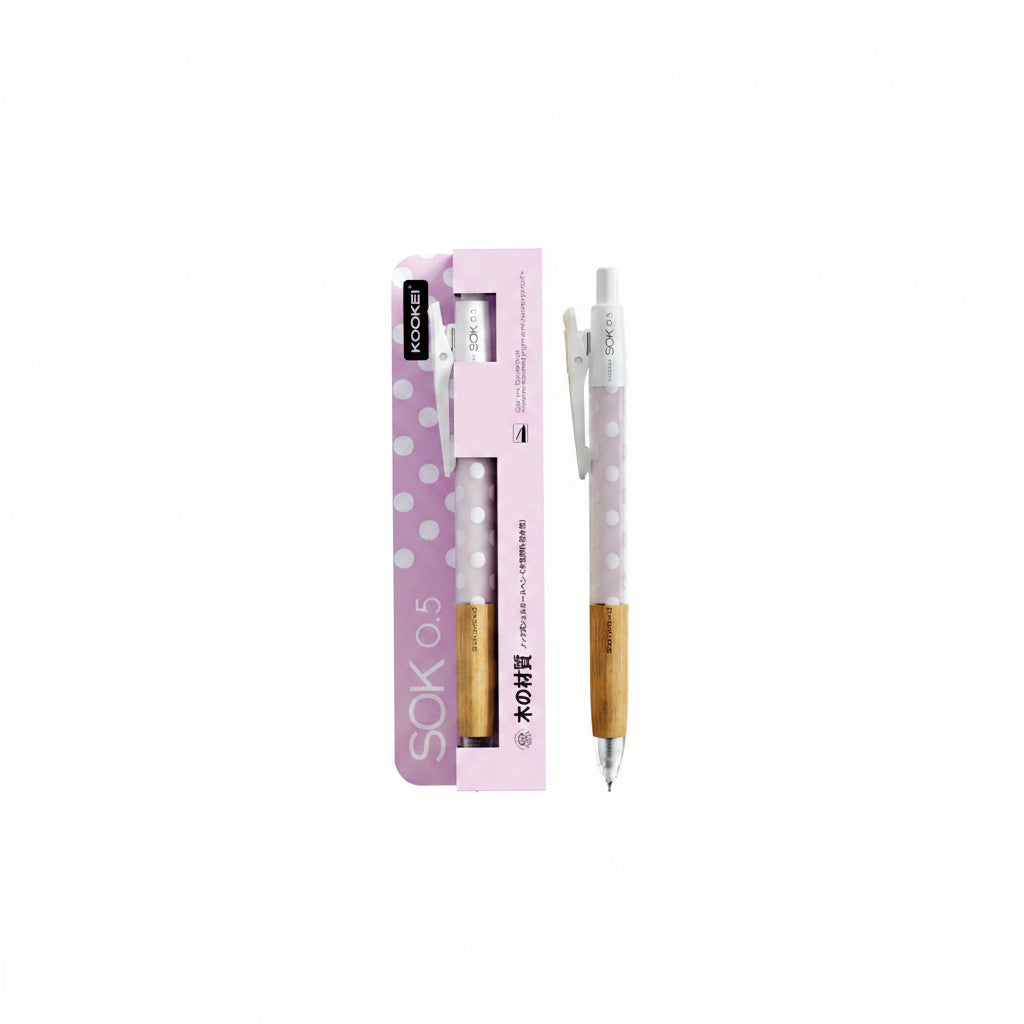 KOOKEI SOK Oak Wood Grip Gel Pen 0.5mm