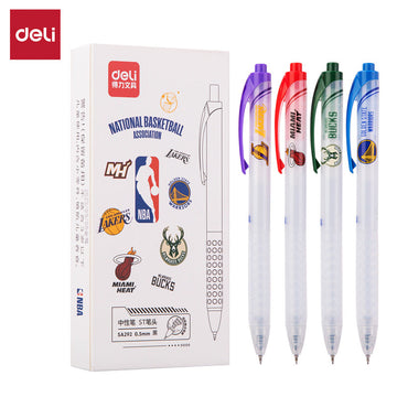Deli SA292 NBA Team Edition Gel Pen 4-Pack