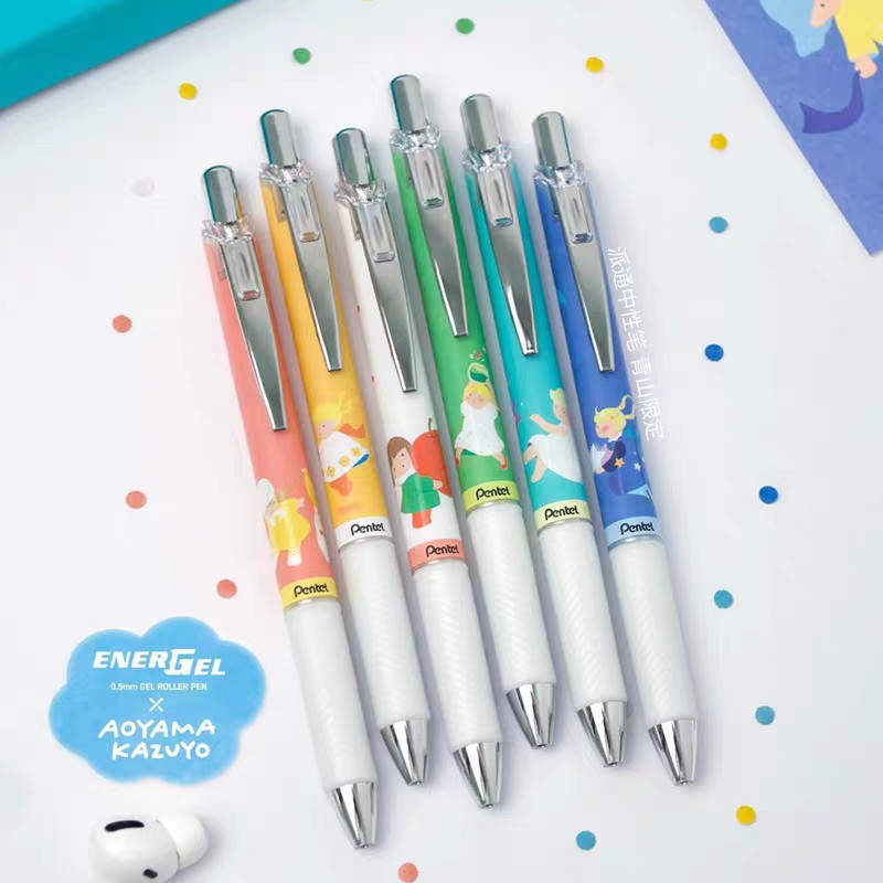 Pentel EnerGel Aoyama Kazuyo Collaboration Gel Pen Set | 6-Pack