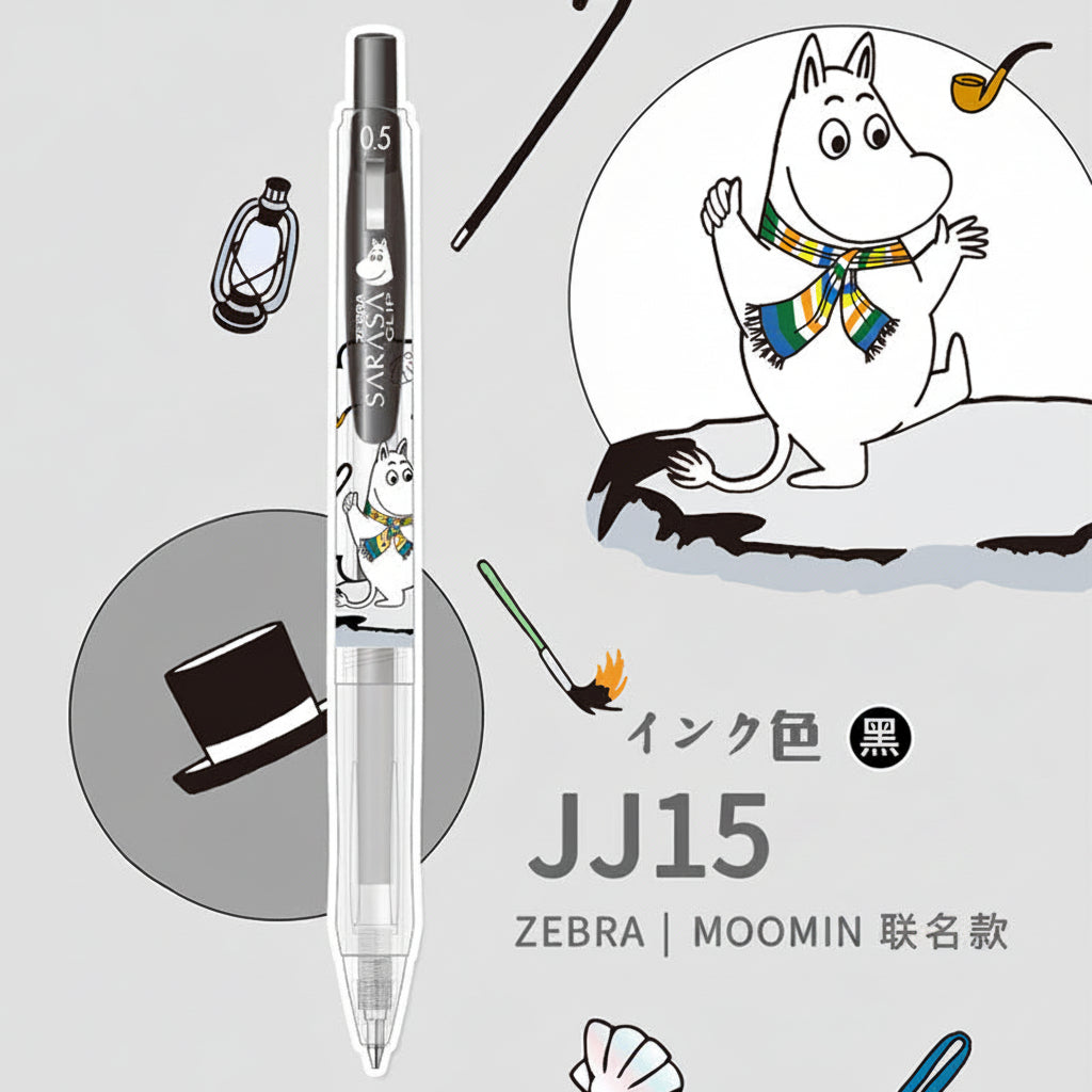 Zebra Sarasa Moomin Gel Pens 6-Pack