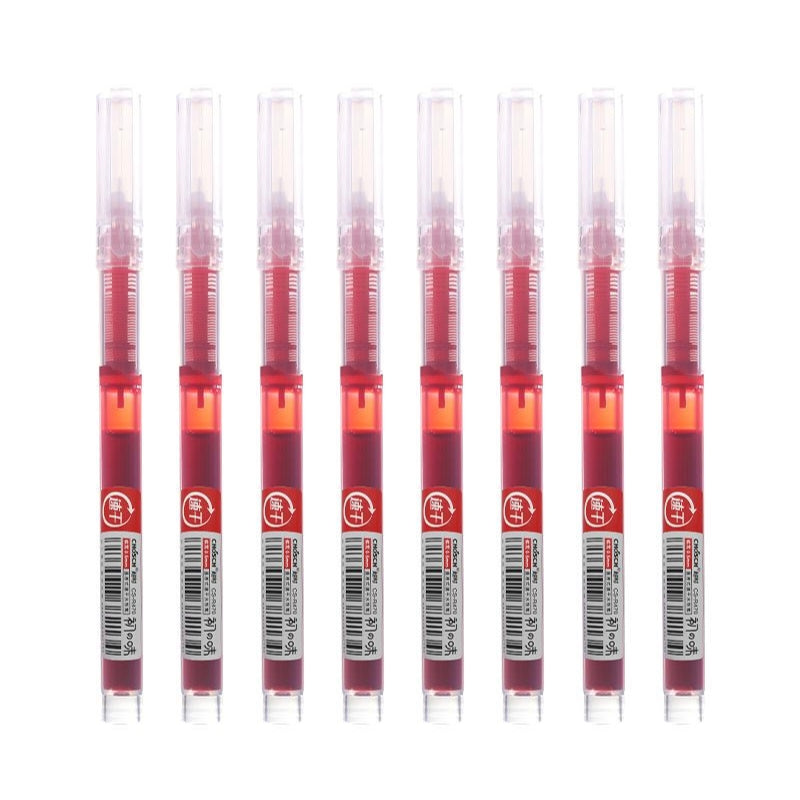 Straight Liquid Rollerball Gel Pens 0.5mm Fast Dry Water-Based Ink Smooth Writing Pens Pack of 12