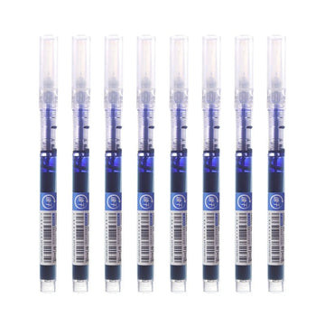 Straight Liquid Rollerball Gel Pens 0.5mm Fast Dry Water-Based Ink Smooth Writing Pens Pack of 12