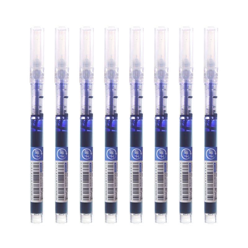 Straight Liquid Rollerball Gel Pens 0.5mm Fast Dry Water-Based Ink Smooth Writing Pens Pack of 12