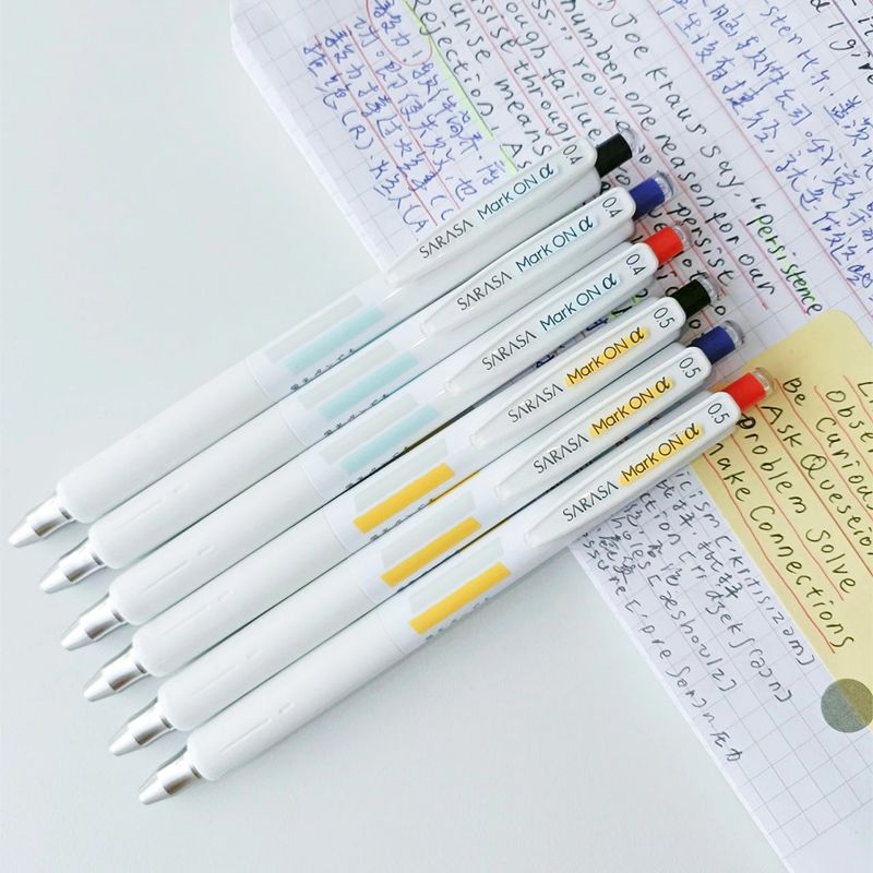 Pentel SARASA Mark ON α 0.5mm Retractable Gel Pen