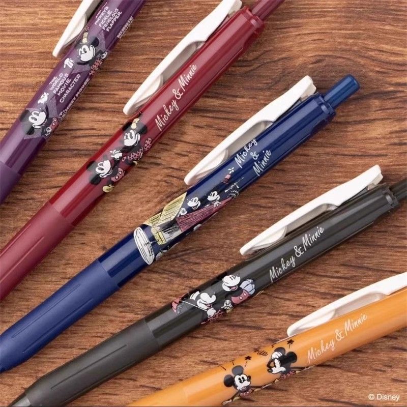 Zebra Sarasa Clip Gel Pen 0.5mm Mickey Minnie Vintage Colour Limited Edition – Japanese Stationery Retro Ink Pen Set