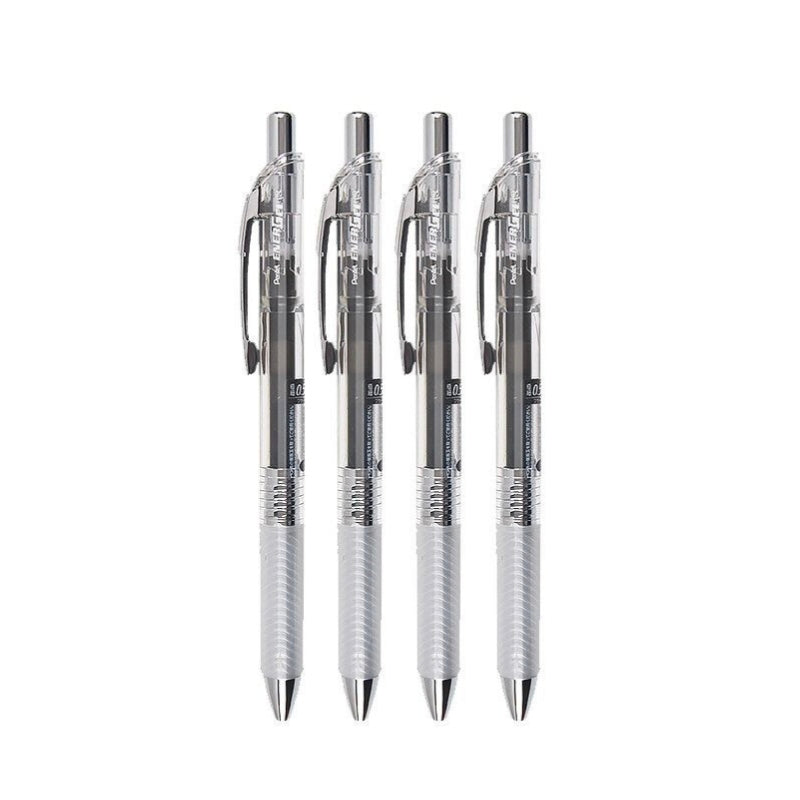 Pentel EnerGel BLN75 Retractable Gel Pen 0.5mm Fine Point Black Ink Pack of 4 – Smooth Fast-Drying Japanese Gel Ink Pens for Writing, Note-Taking & Journaling
